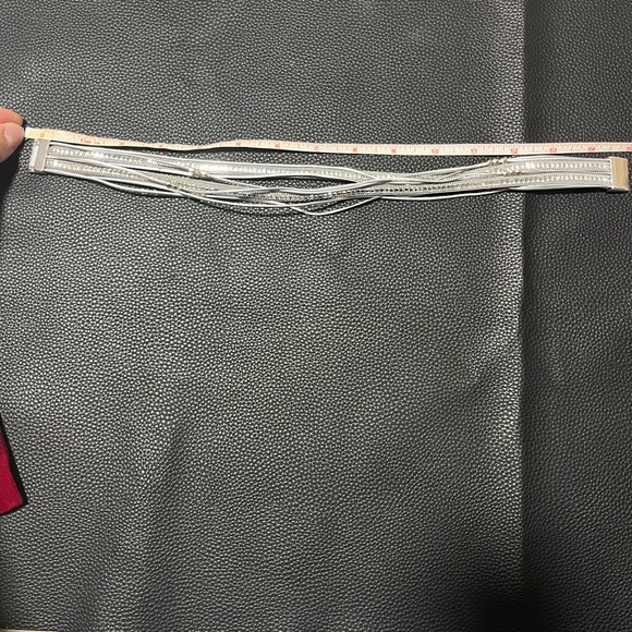 silver multi layer bracelet - Picture 3 of 8